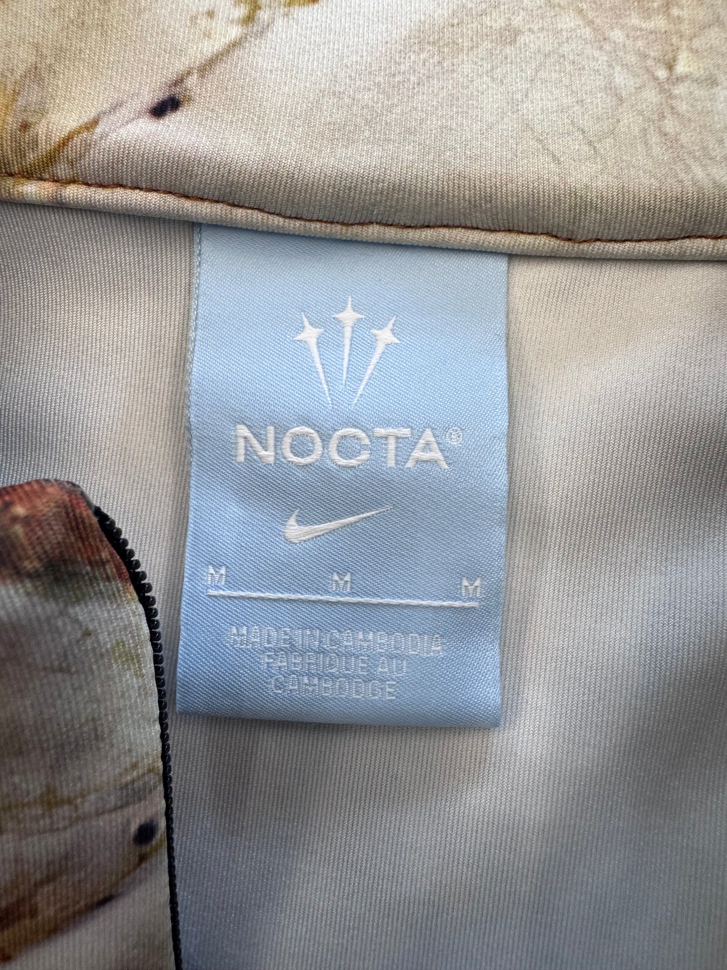 NIKE X NOCTA CAMO 1/2 ZIP RUNNING SHIRT (NEW W/O TAGS)