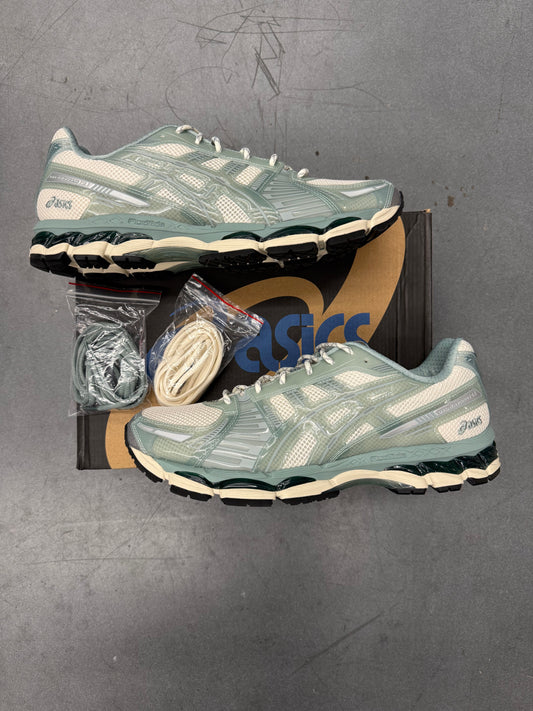 2024 SIZE 13 ASICS GEL-KAYANO 12.1 KITH CREAM SAGE (PRE-OWNED WITH BOX)