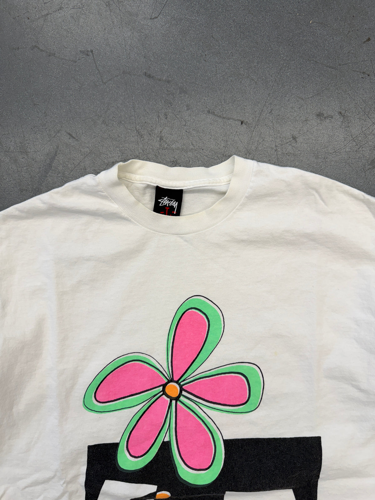 2008 STUSSY X HECTIC DE LA STU FLOWER TEE