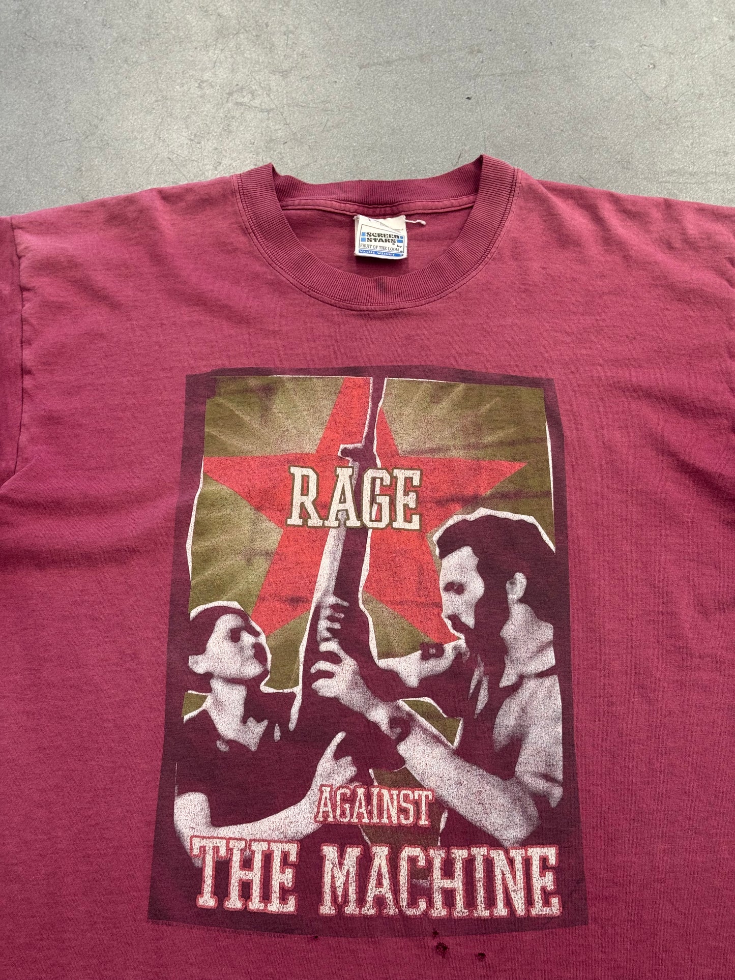 2000 RAGE AGAINST THE MACHINE RENEGADES BATTLE TEE (SCREEN STARS TAG)