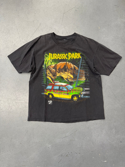1993 JURASSIC PARK T-REX FENCE TEE (PULLED TAG)