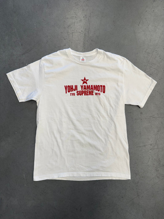 FW25 SUPREME Y'S BY YOHJI YAMAMOTO STAR TEE - WHITE