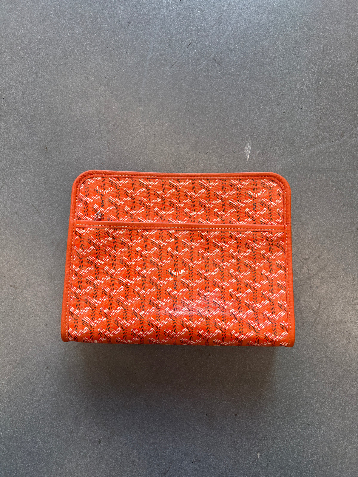 GOYARD JOUVENCE TOILETRY POUCH - GOYARDINE ORANGE