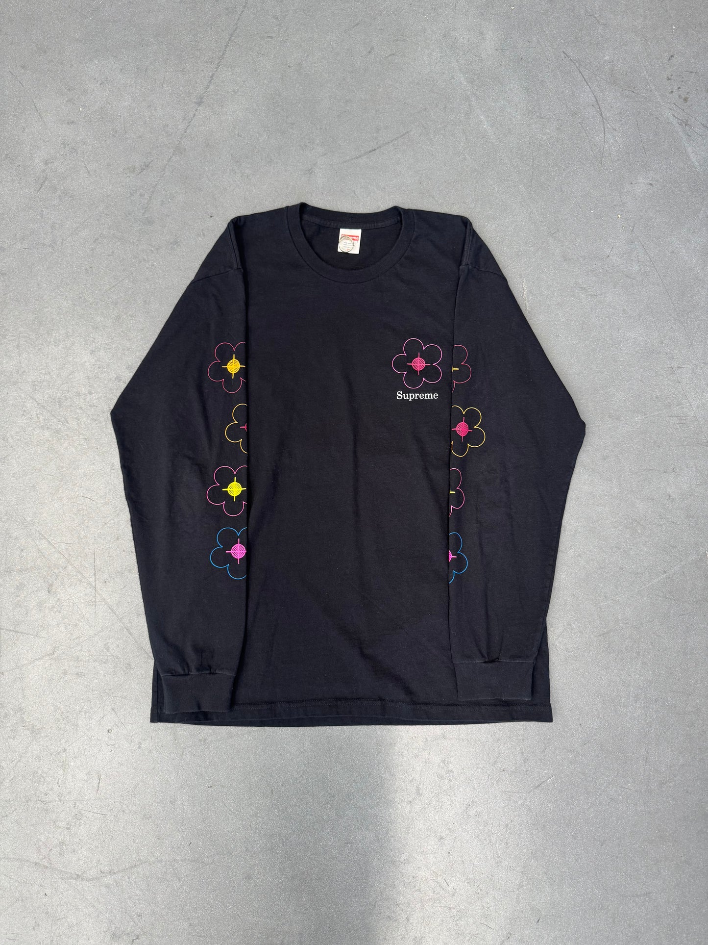 SS17 SUPREME YOU BEEN HIT LS TEE - BLACK