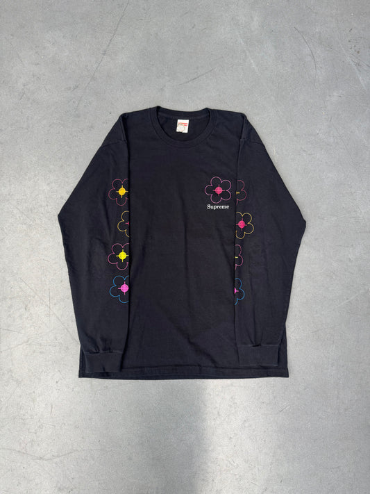 SS17 SUPREME YOU BEEN HIT LS TEE - BLACK