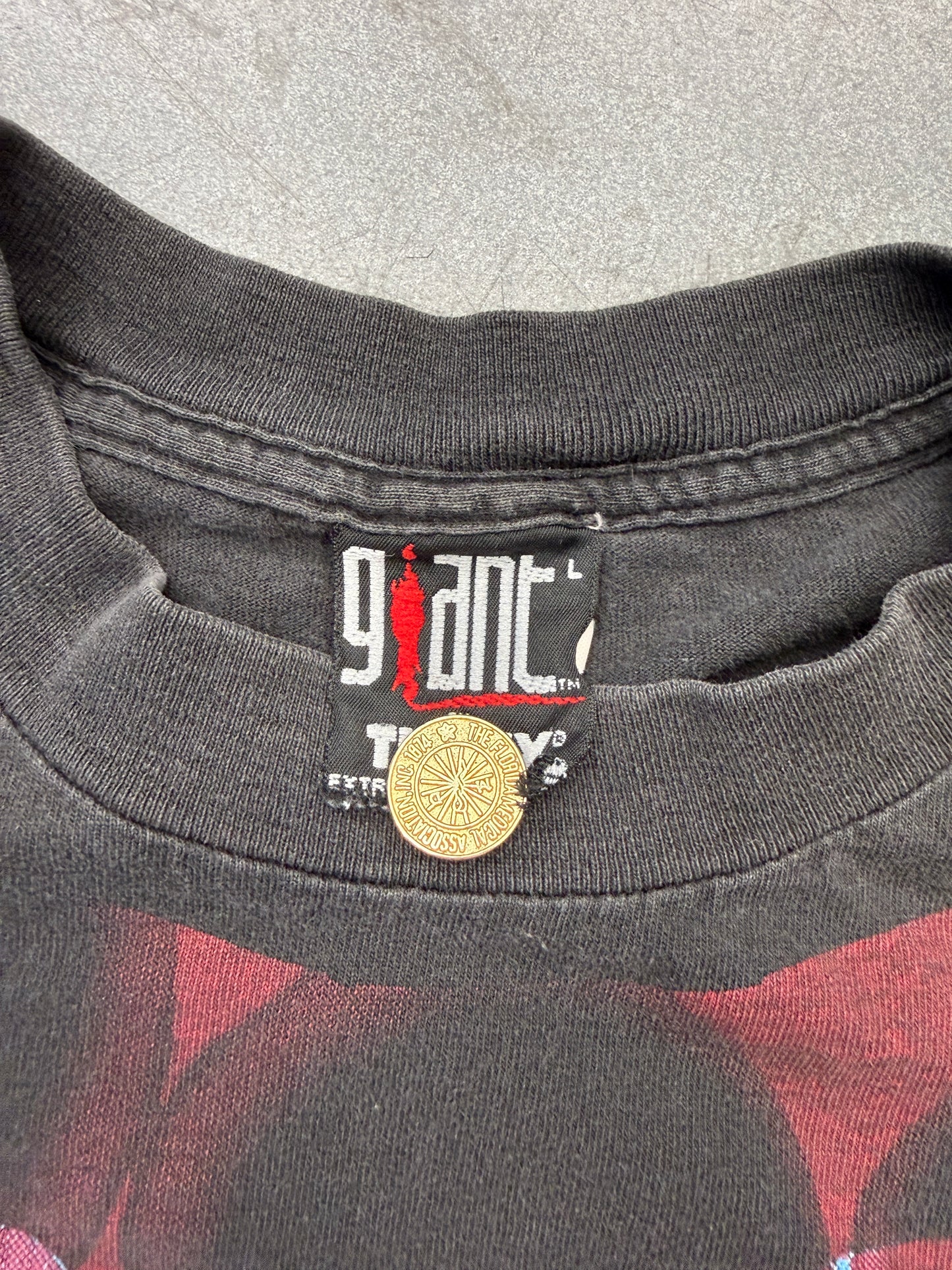 1993 NIRVANA HEART SHAPED BOX AOP FADED TEE (GIANT BY TULTEX TAG)
