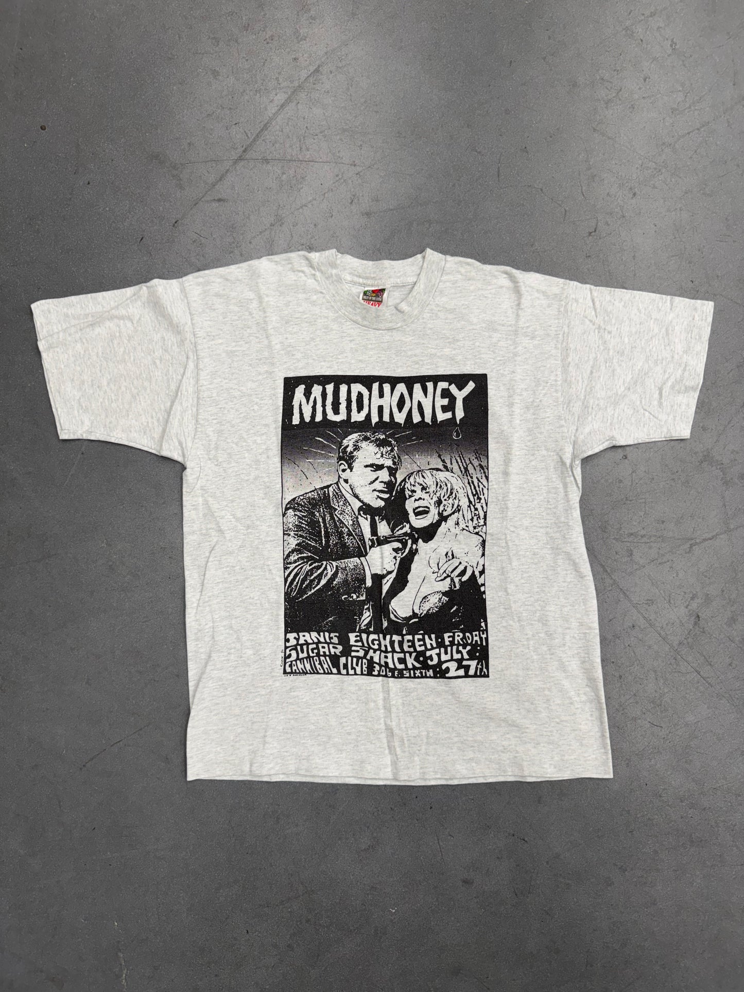 1990 MUDHONEY FRANK KOZIK CONCERT POSTER TEE (FOTL HEAVY TAG)