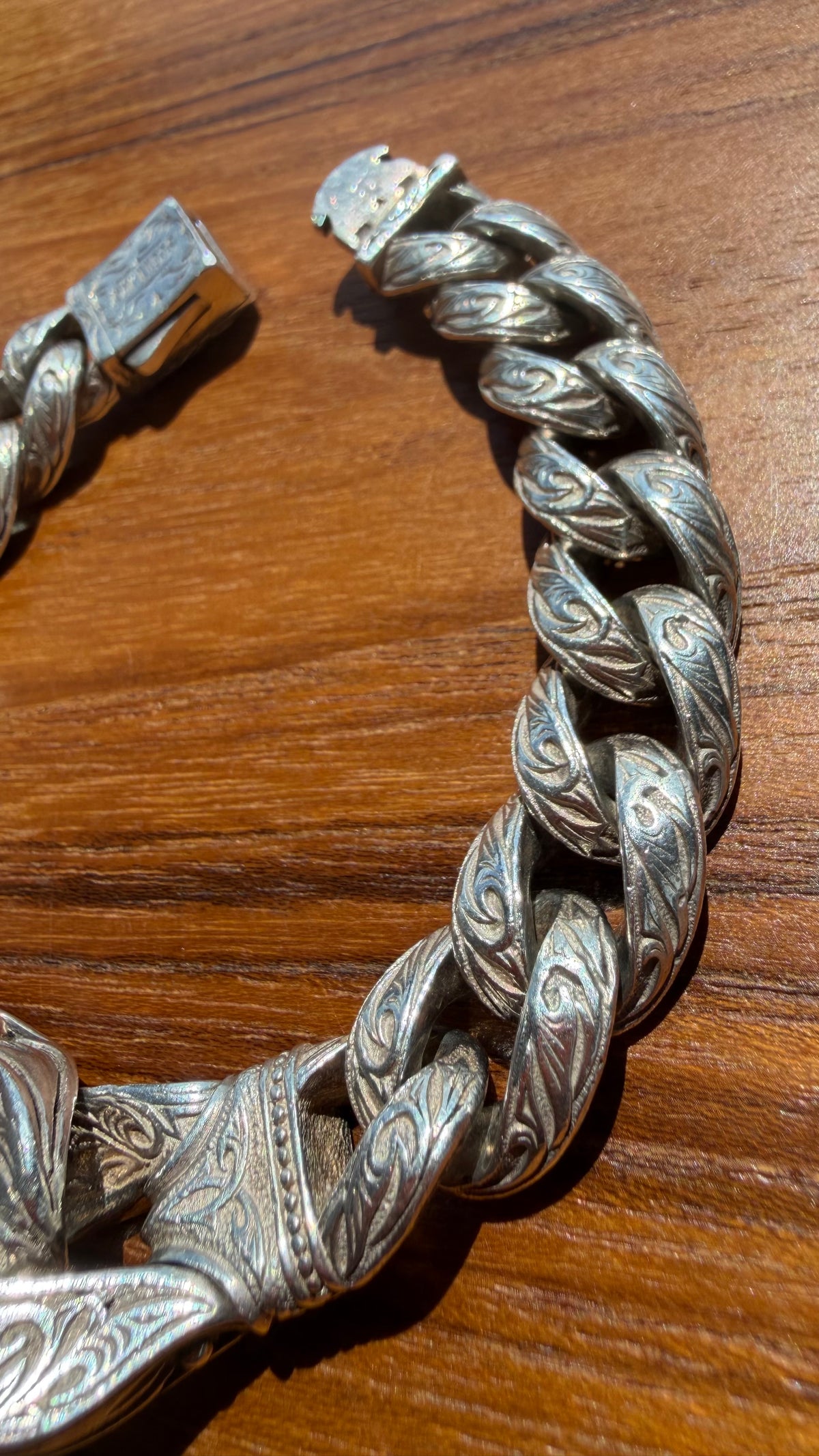 SCOTT KAY STERLING SILVER/18K GOLD GUARDIAN COLLECTION DOUBLE BUCKLE BRACELET