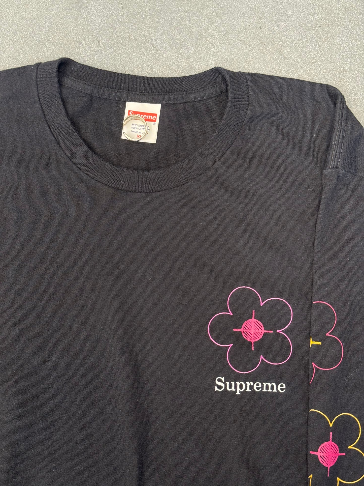 SS17 SUPREME YOU BEEN HIT LS TEE - BLACK