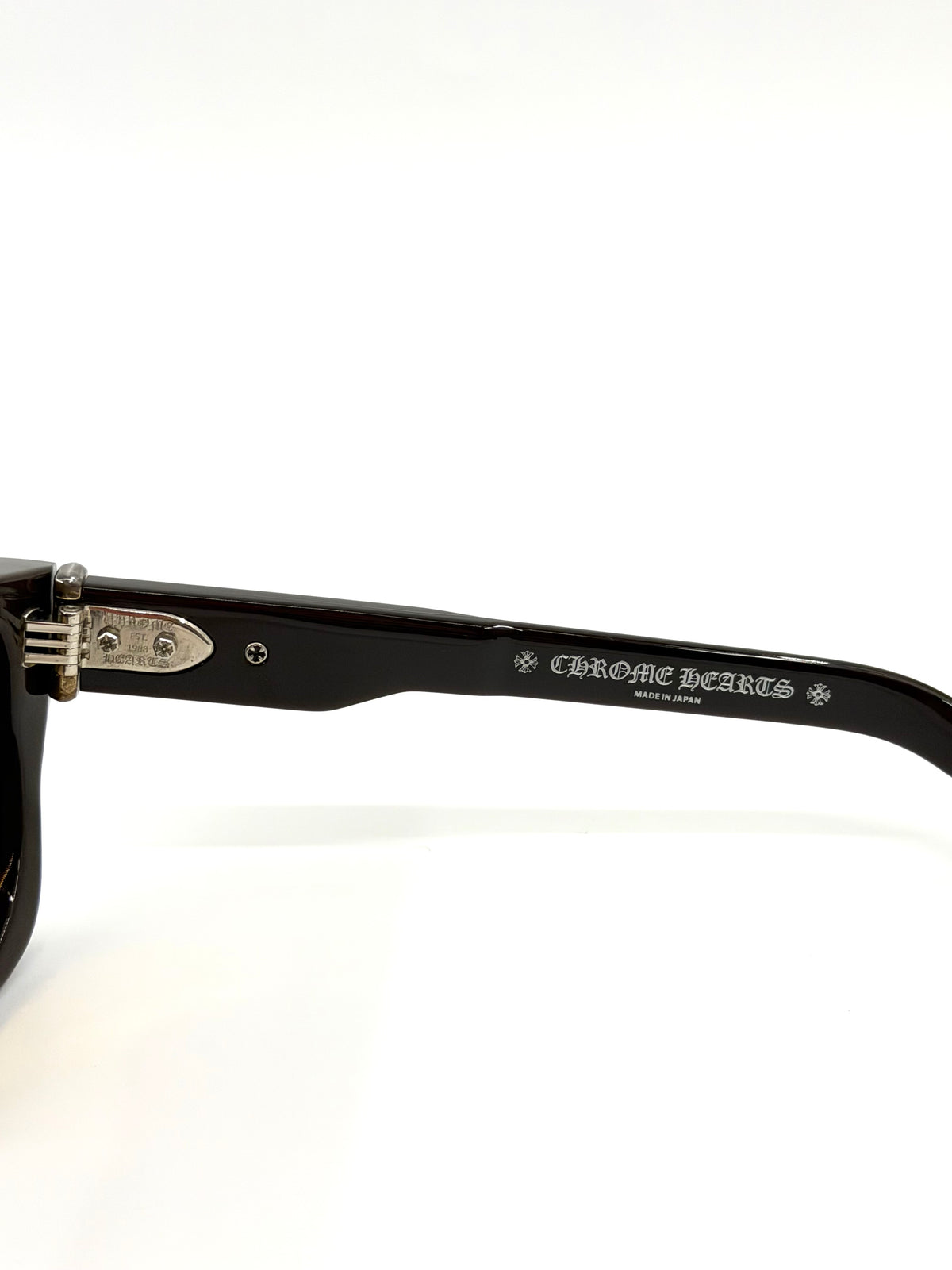 CHROME HEARTS CHARISMADICK SUNGLASSES - BROWN/SILVER (W/ SILVER PLUS CASE)