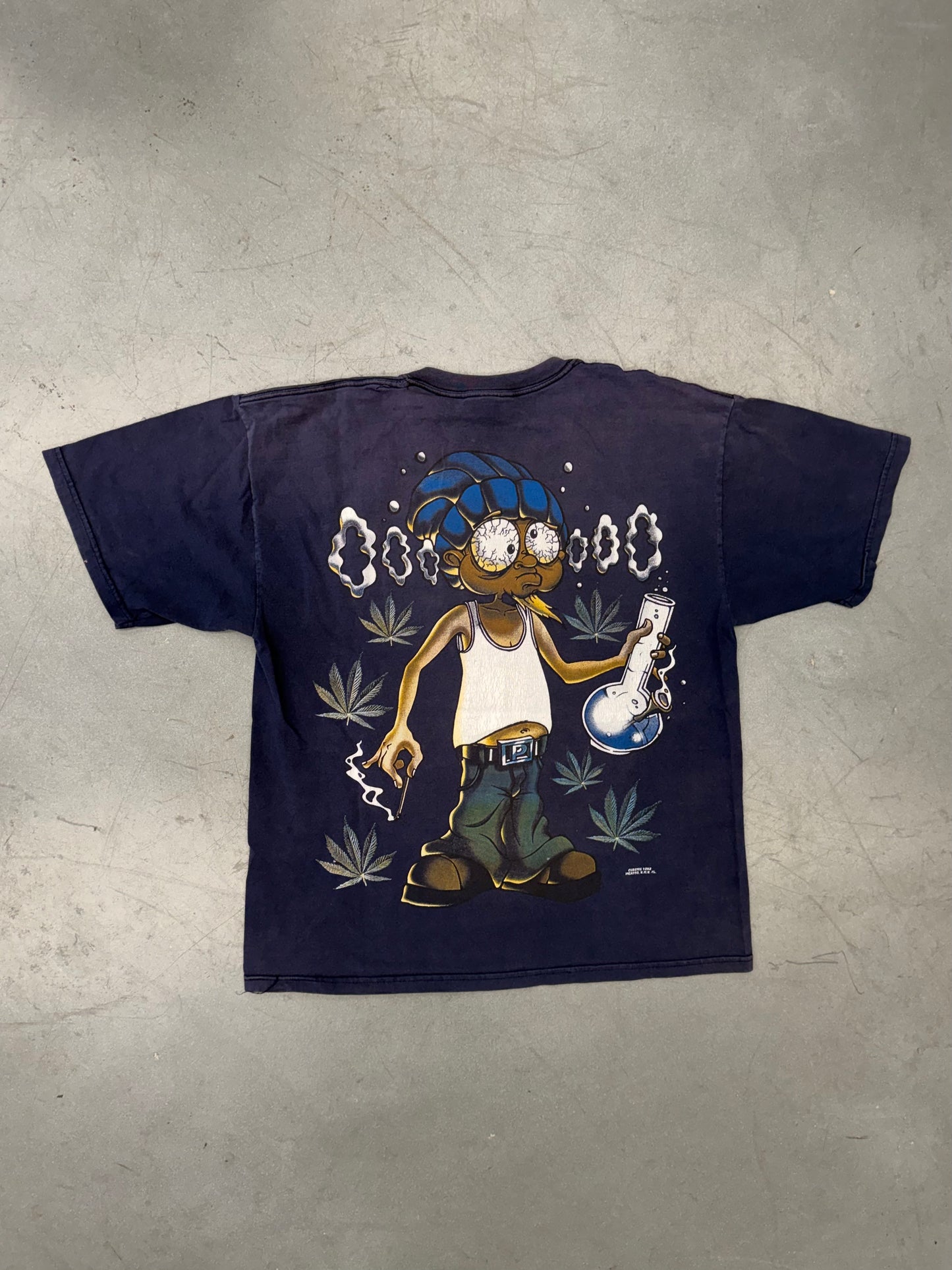 Y2K CHRONIC STONER BONG WEED TEE (PULLED TAG)