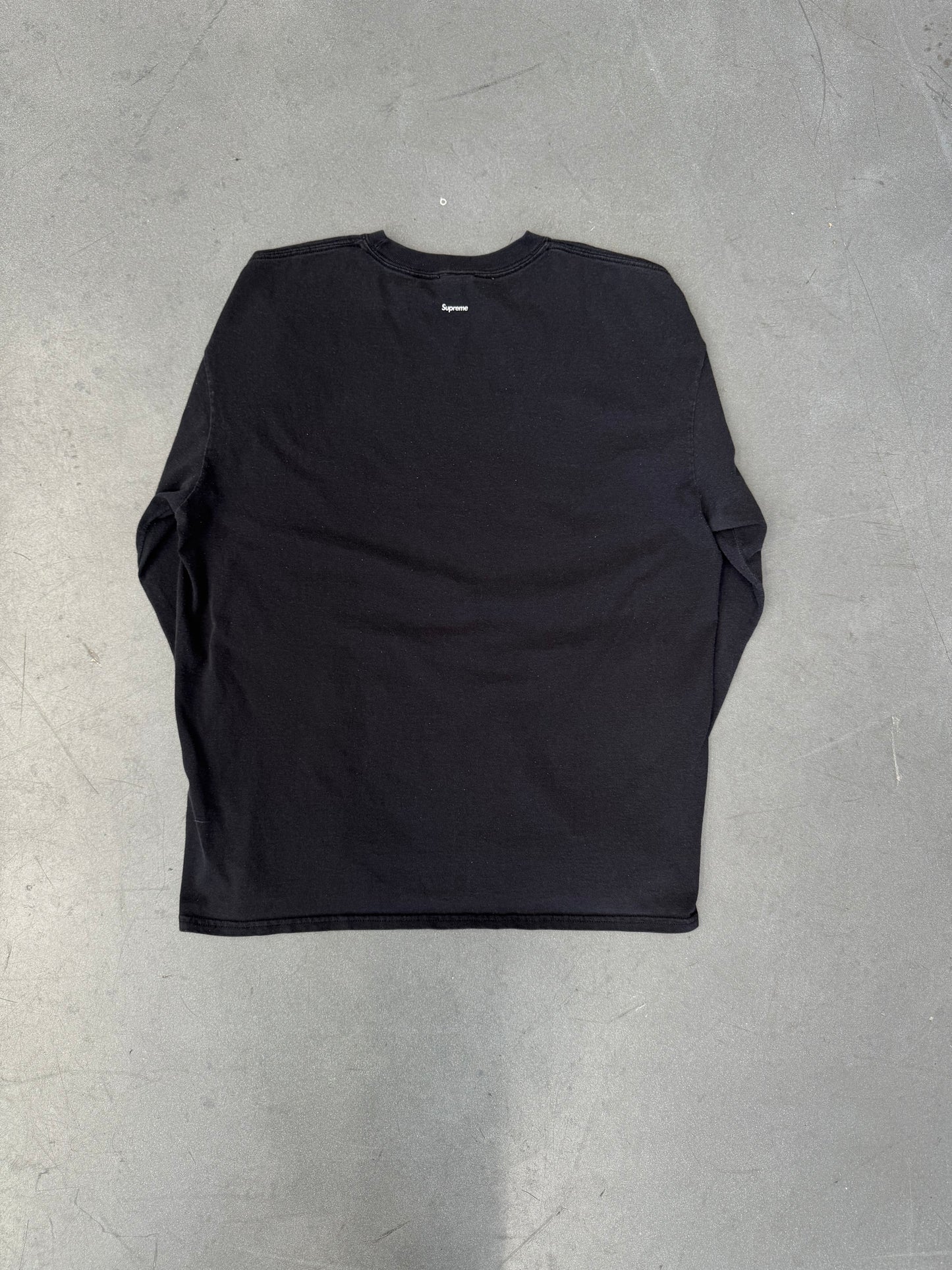 SS13 SUPREME X JEAN-MICHEL BASQUIAT ALLAH ZEUS BUDDHA LS TEE - BLACK