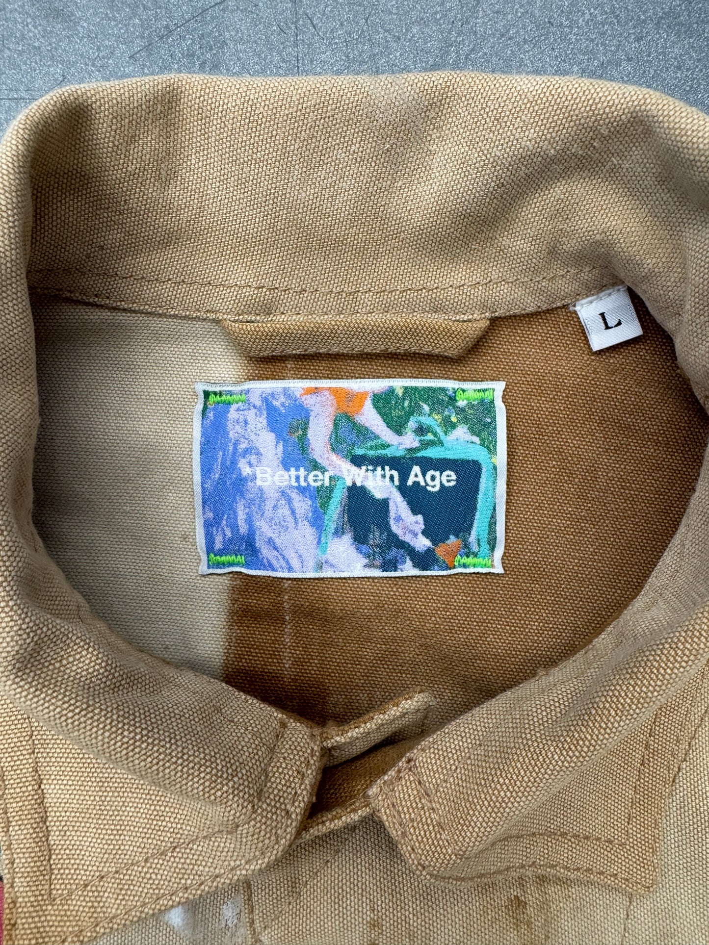 BETTER WITH AGE HARRISON RECONSTRUCTED TRUCKER JACKET