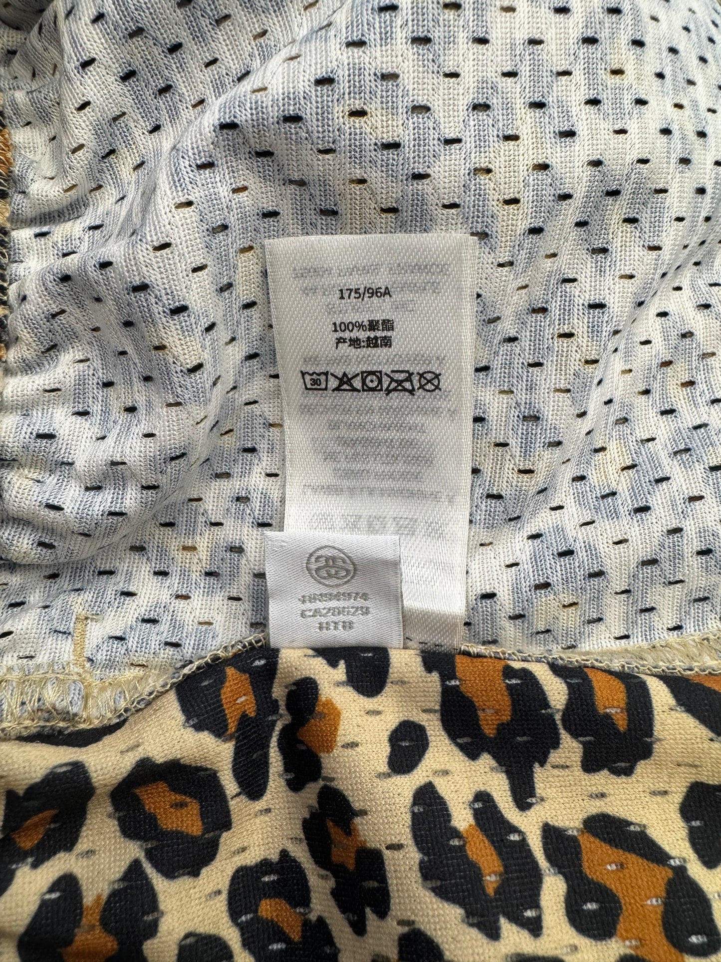 STUSSY LEOPARD PRINT MESH SHORTS