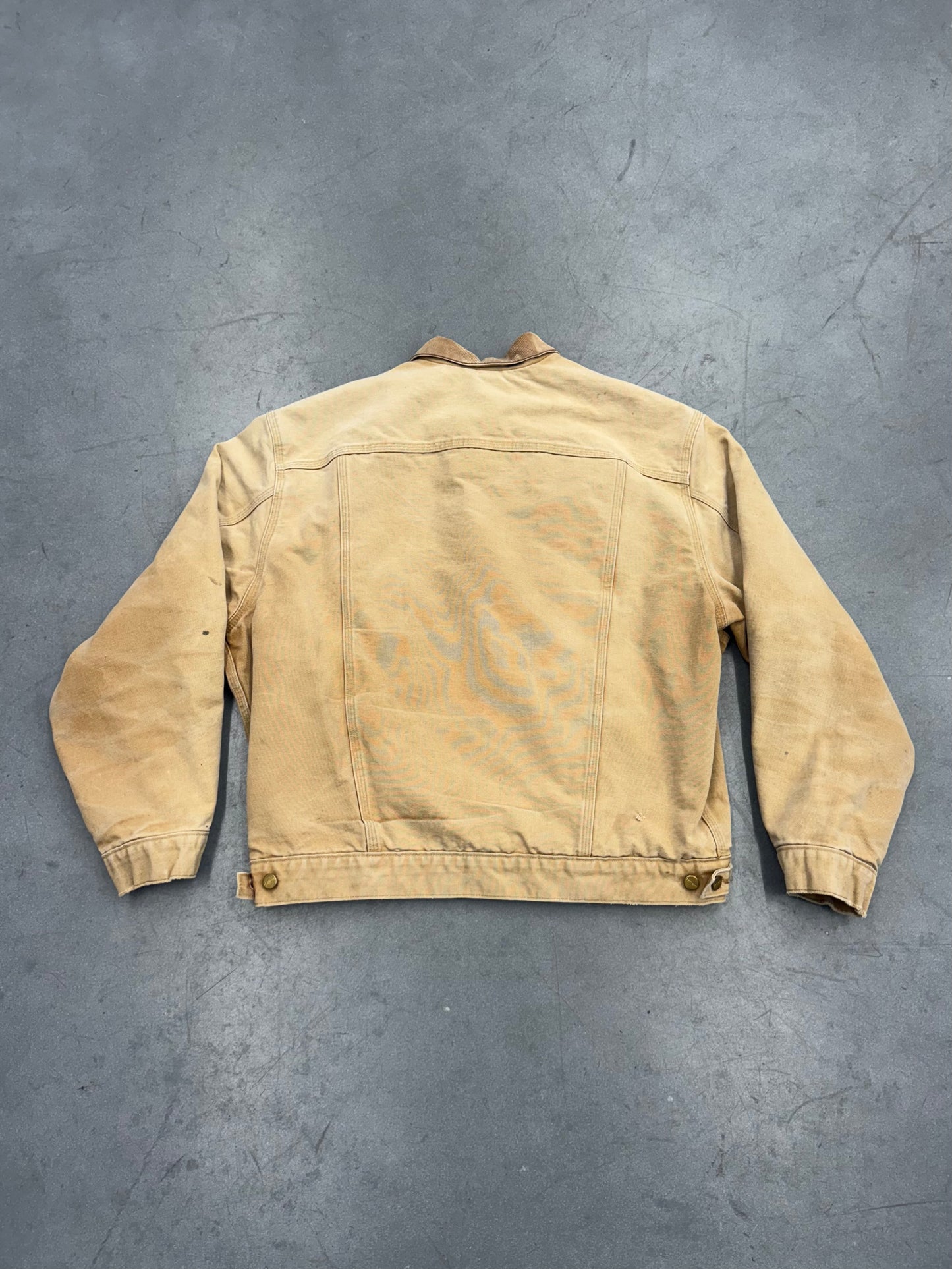 90S CARHARTT BUTTON-UP COLLARED CANVAS DIAMOND EDGE SERVICES JACKET (FADED TAGS)