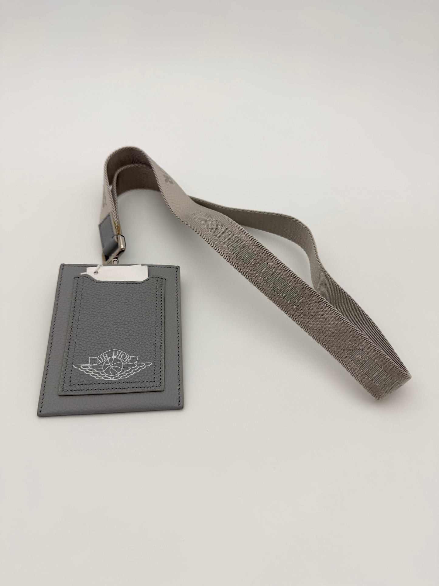 DIOR X JORDAN WINGS LANYARD - GREY (NEW WITH BOX)