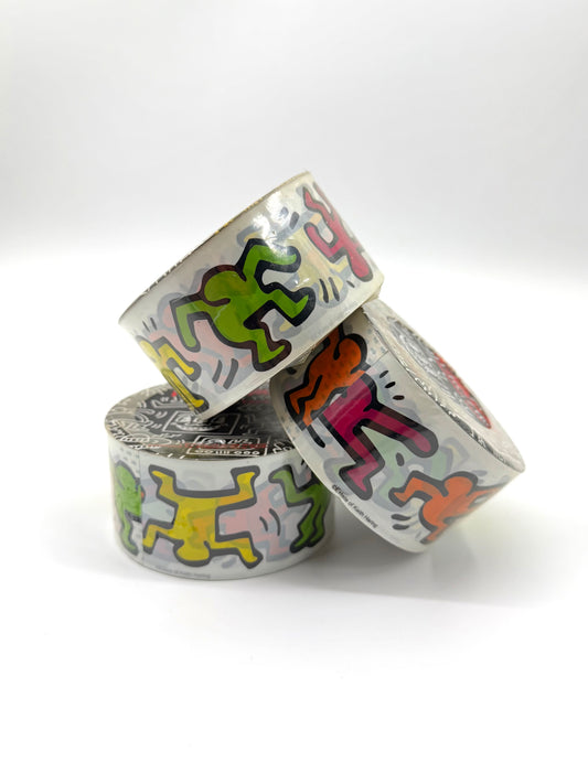 VINTAGE KEITH HARING ESTATE PACKING TAPE - DANCING FIGURES