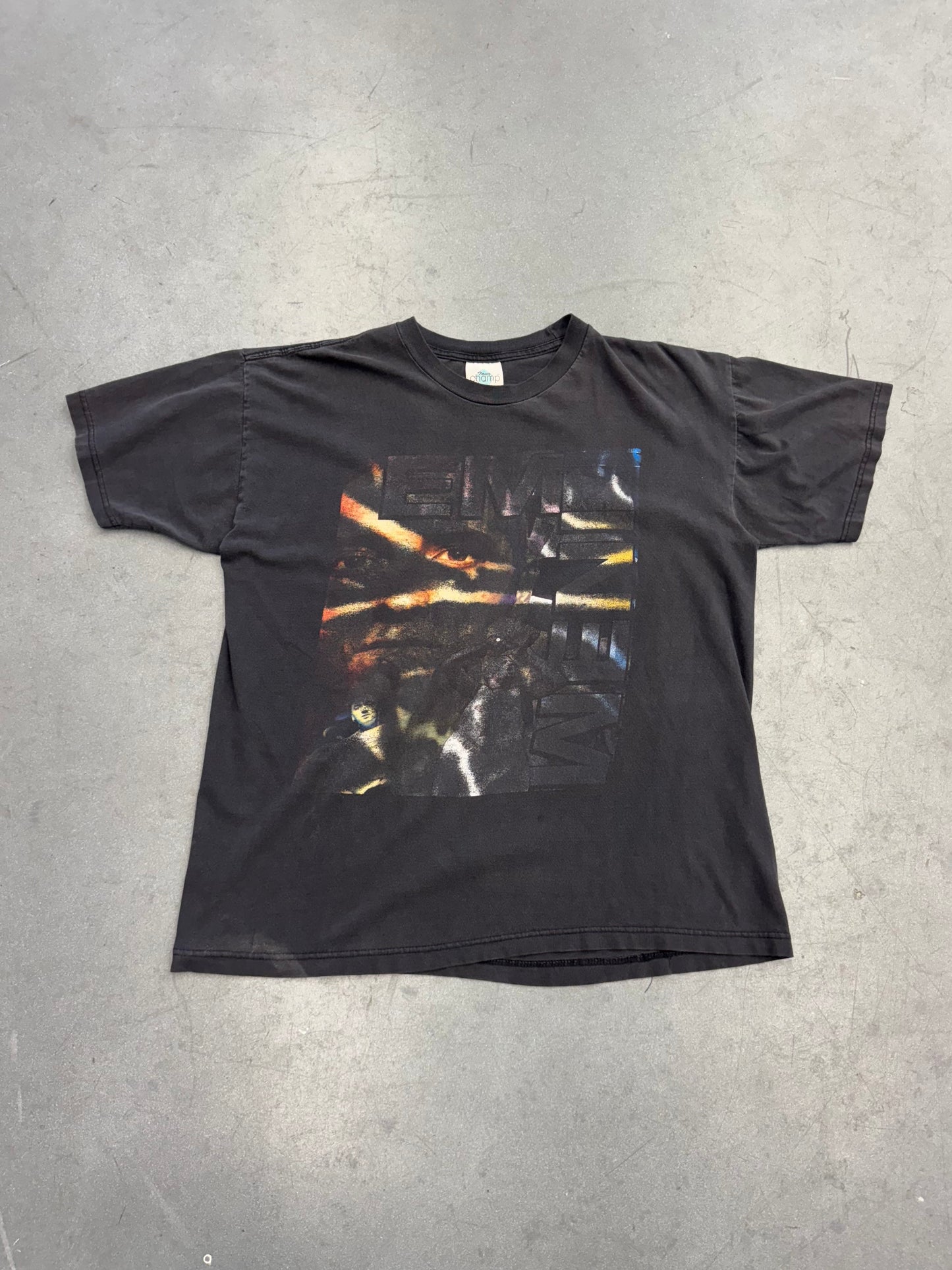 90S EMINEM THE REAL SLIM SHADY BOOTLEG RAP TEE (TEAM CHAMP TAG)
