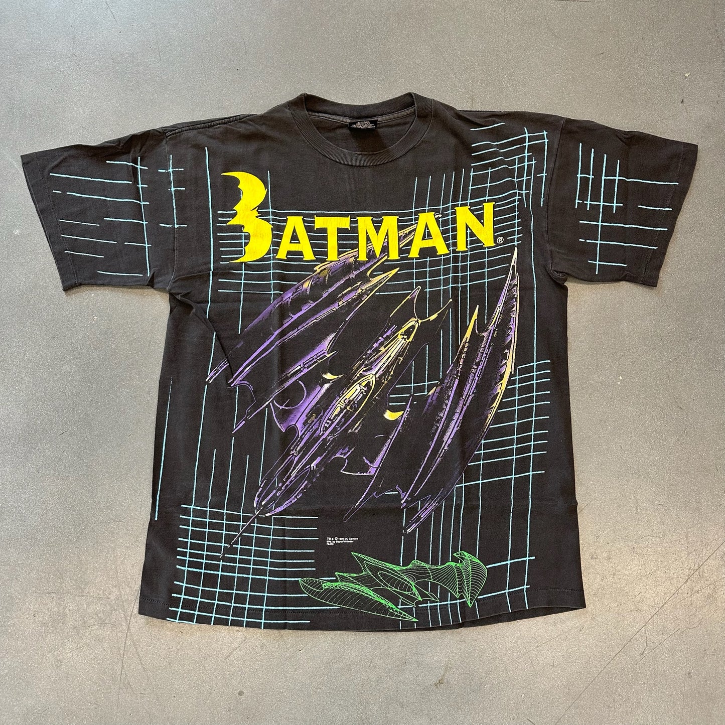 1995 BATMAN FOREVER BATWING TEE (SIGNAL SPORT TAG)