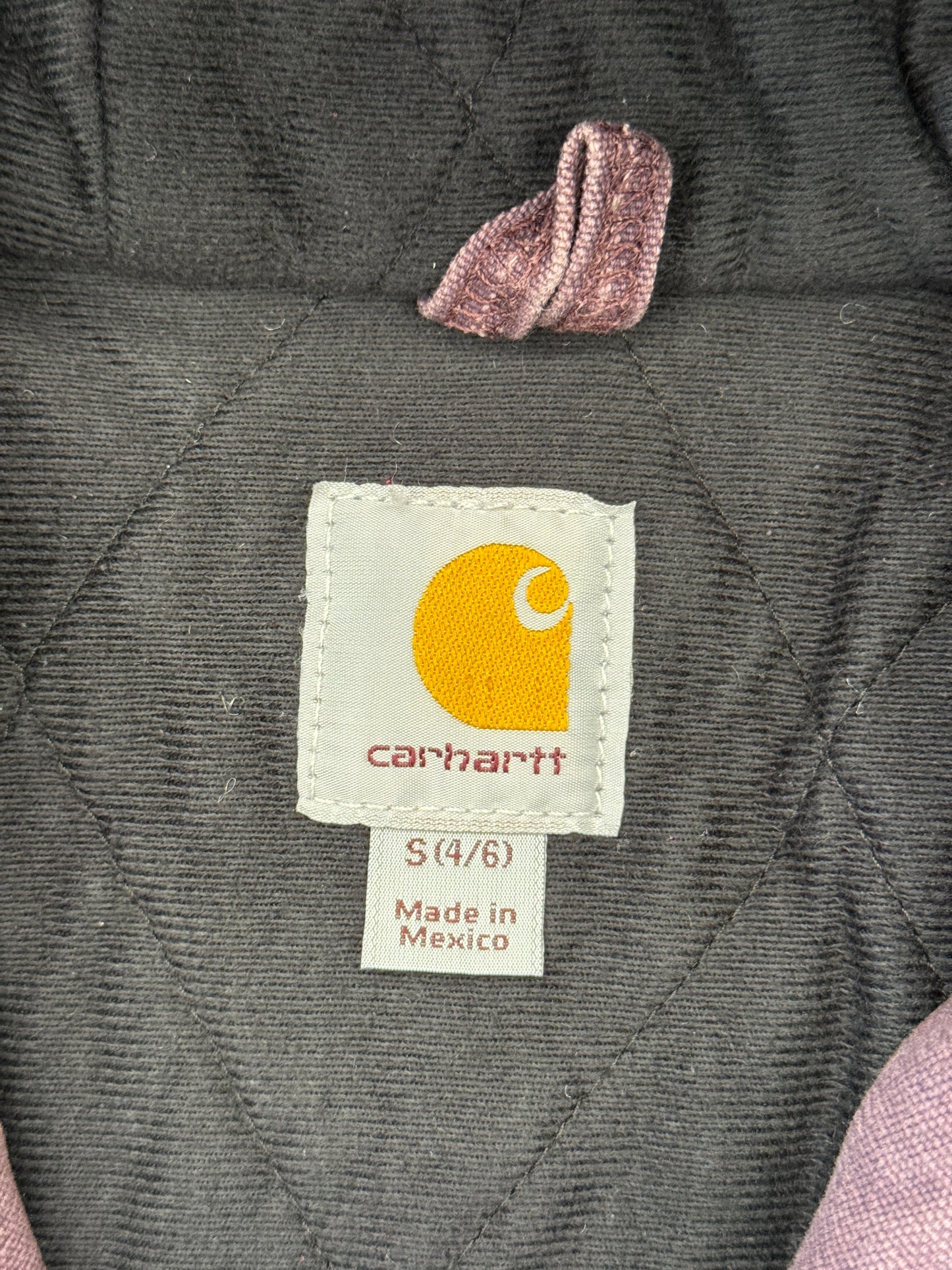 90S CARHARTT LIGHT PURPLE WOMENS CANVAS HOODED JACKET