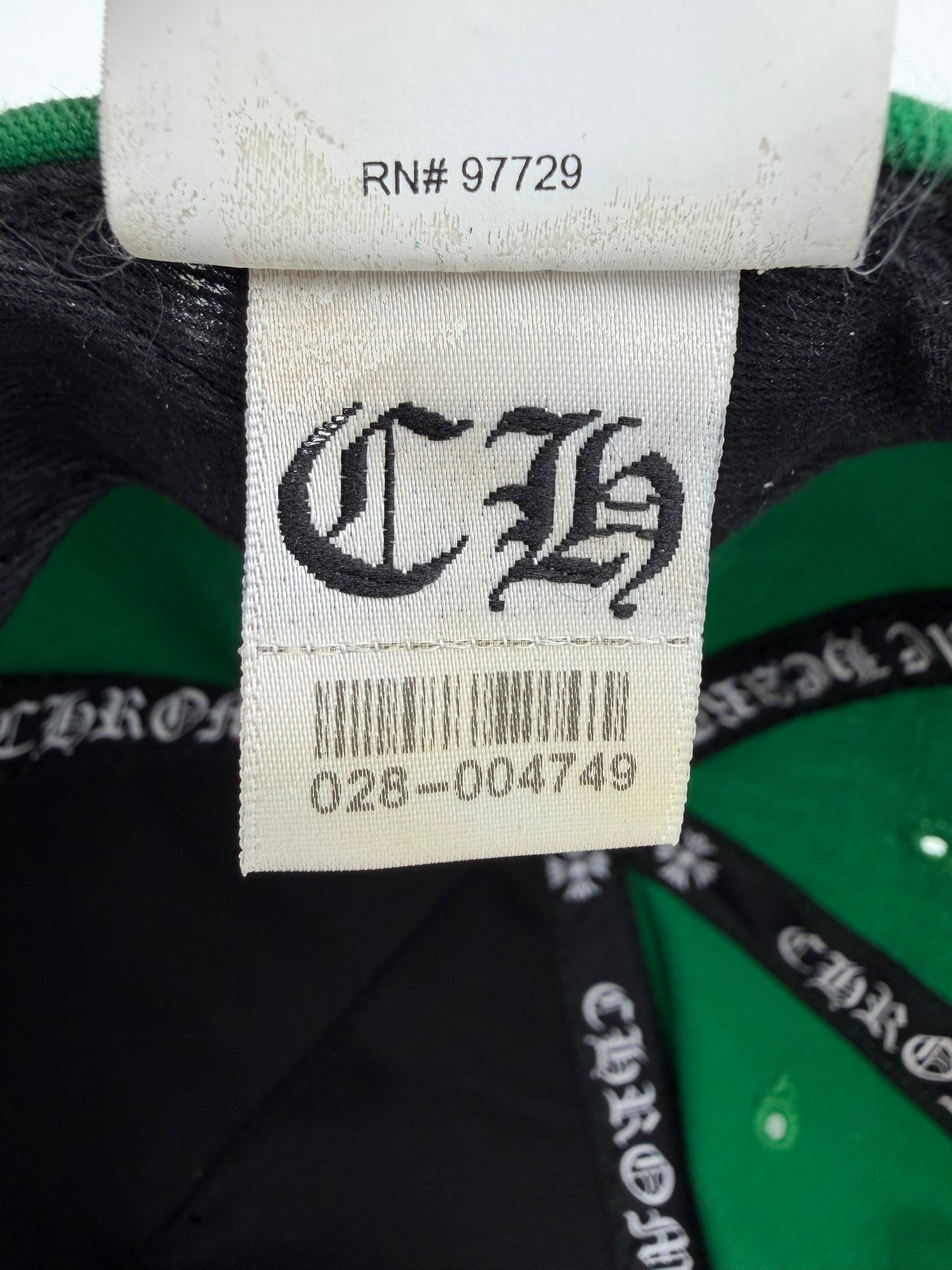 CHROME HEARTS CH BASEBALL HAT - GREEN/YELLOW