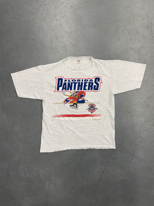 1993 FLORIDA PANTHERS STANLEY BENCH TEE (MENDEZ TAG)