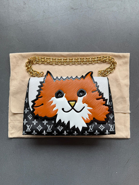LOUIS VUITTON X GRACE CODDINGTON CATOGRAM POUCHETTE CHAIN CLUTCH BAG (PRE-OWNED WITH DUSTBAG) (TANIA)