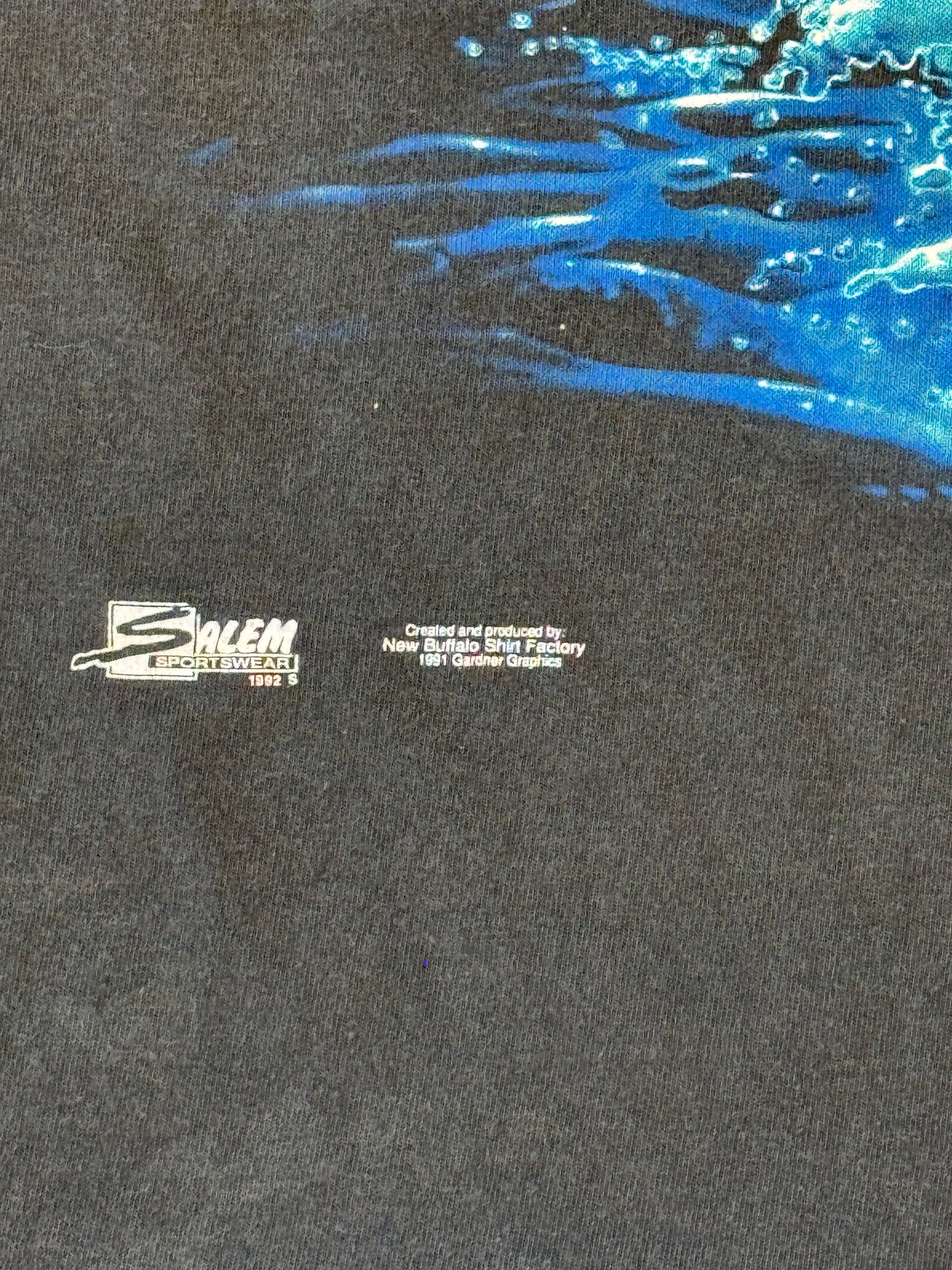 1992 SALEM SPORTSWEAR FLORIDA MARLINS JUMPING MARLIN TEE