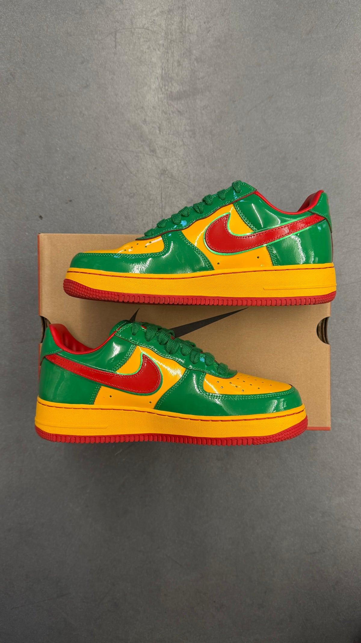 2025 NIKE AIR FORCE 1 LOW LIL YACHTY CONCRETE BOYS - LUCKY GREEN