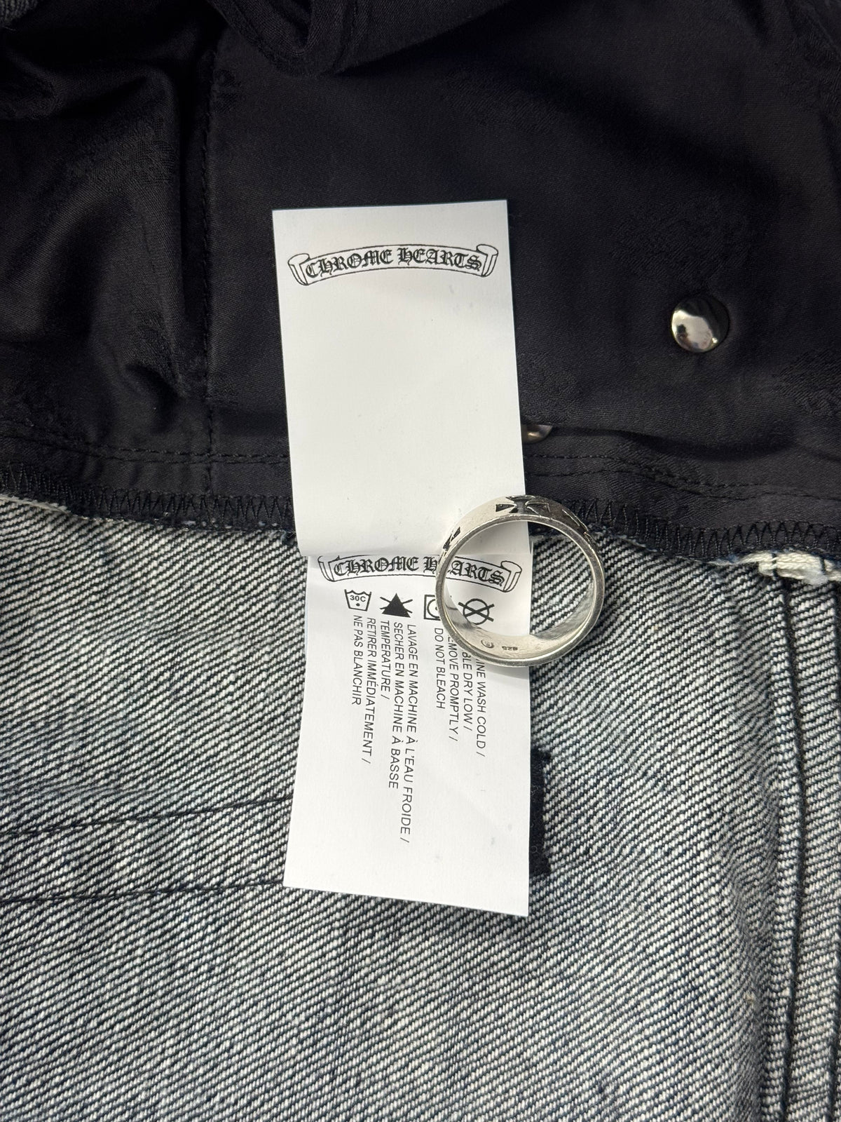 CHROME HEARTS KS RAW DENIM JEANS