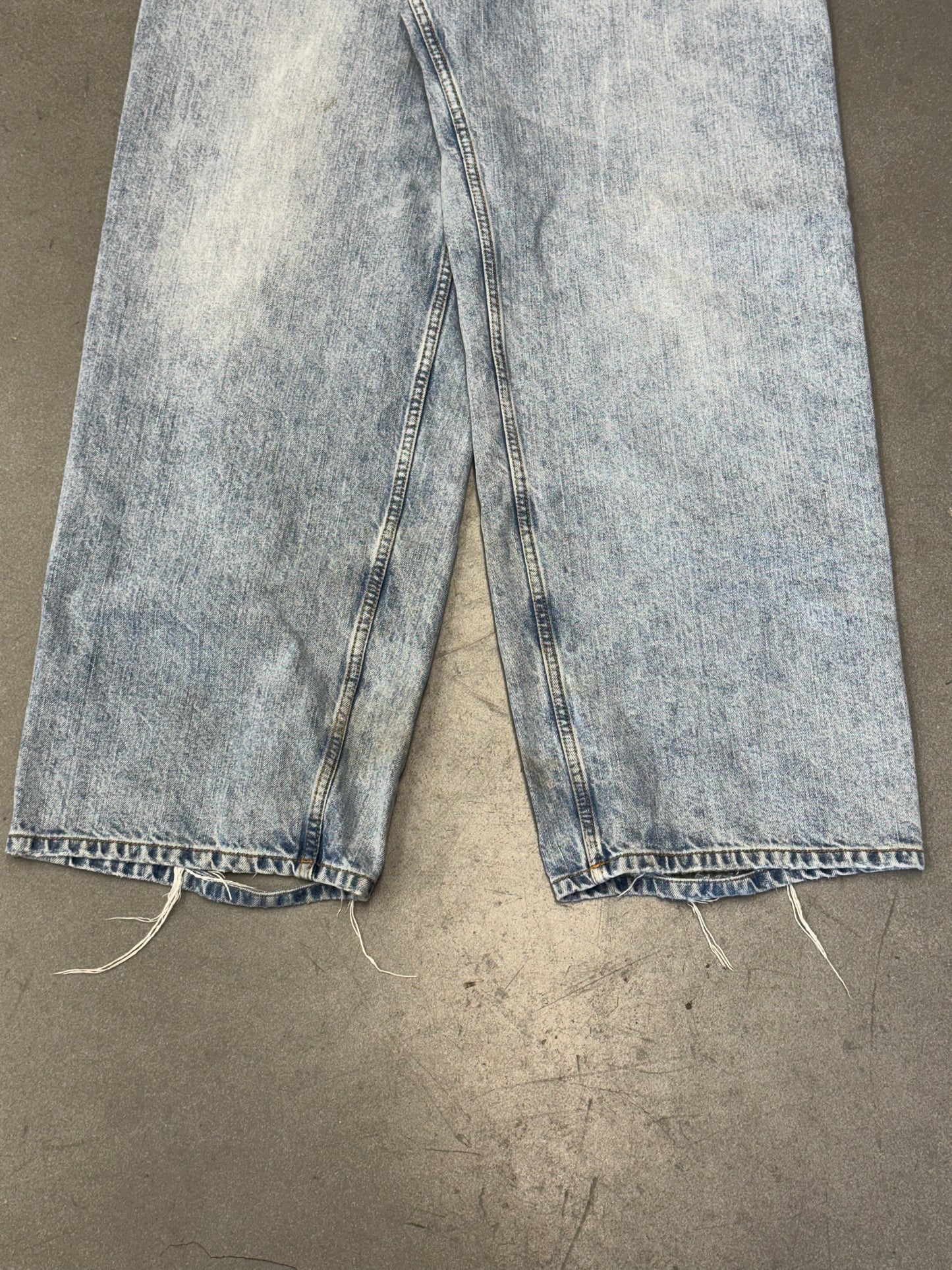 SS24 BALENCIAGA BAGGY DENIM JEANS - BLUE
