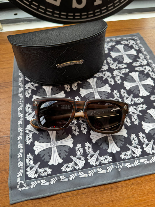 CHROME HEARTS LILITH WOODEN SUNGLASSES (WITH CASE)