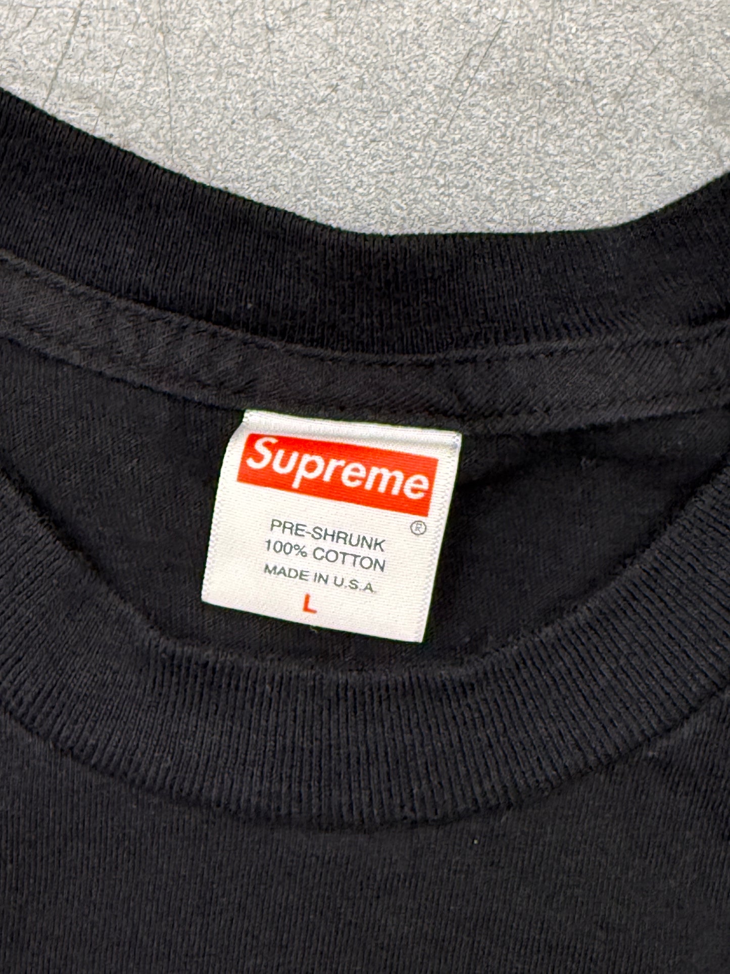 FW17 SUPREME SCARFACE SPLIT TEE - BLACK