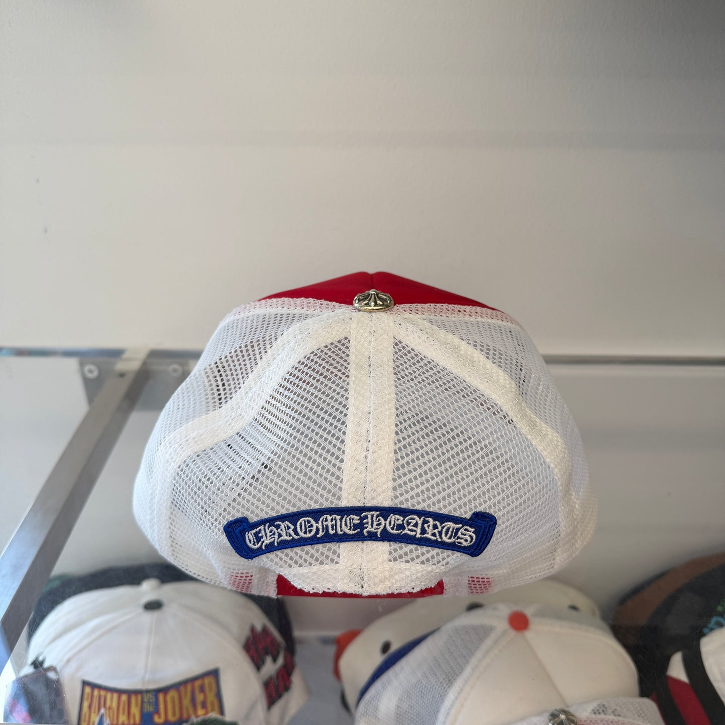 CHROME HEARTS 4TH OF JULY ONLINE EXCLUSIVE TRIPLE CROSS TRUCKER HAT