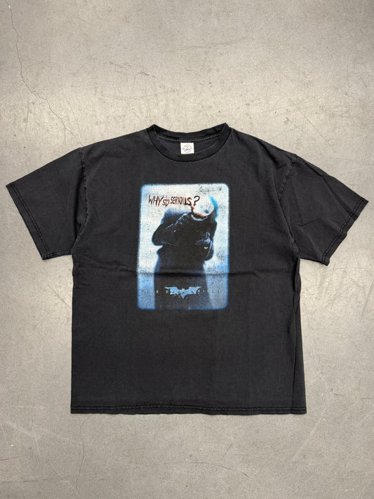 2008 BATMAN THE DARK KNIGHT JOKER WHY SO SERIOUS? TEE (DELTA TAG)