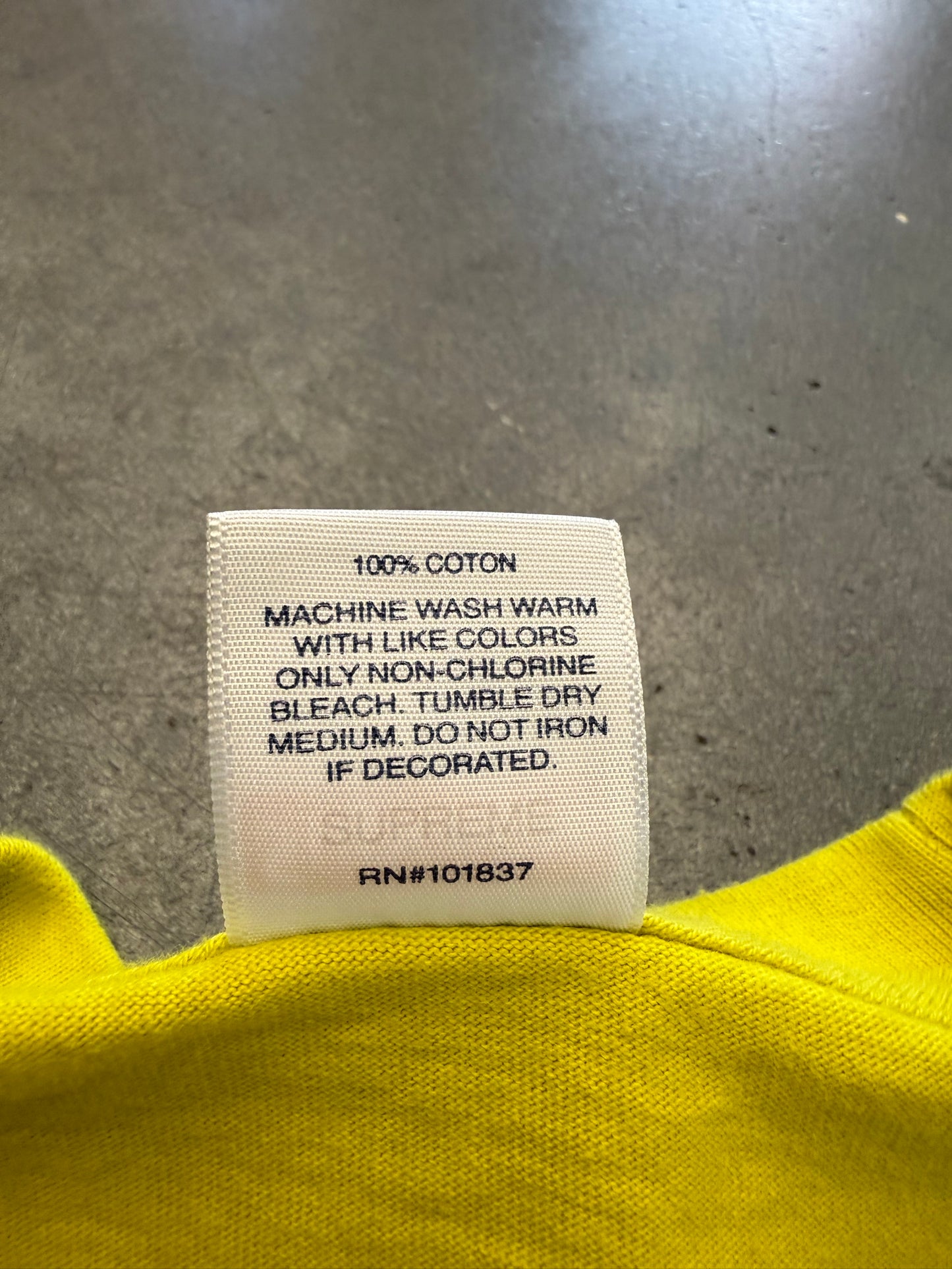 FW19 SUPREME NEW SHIT TEE - SULFUR YELLOW