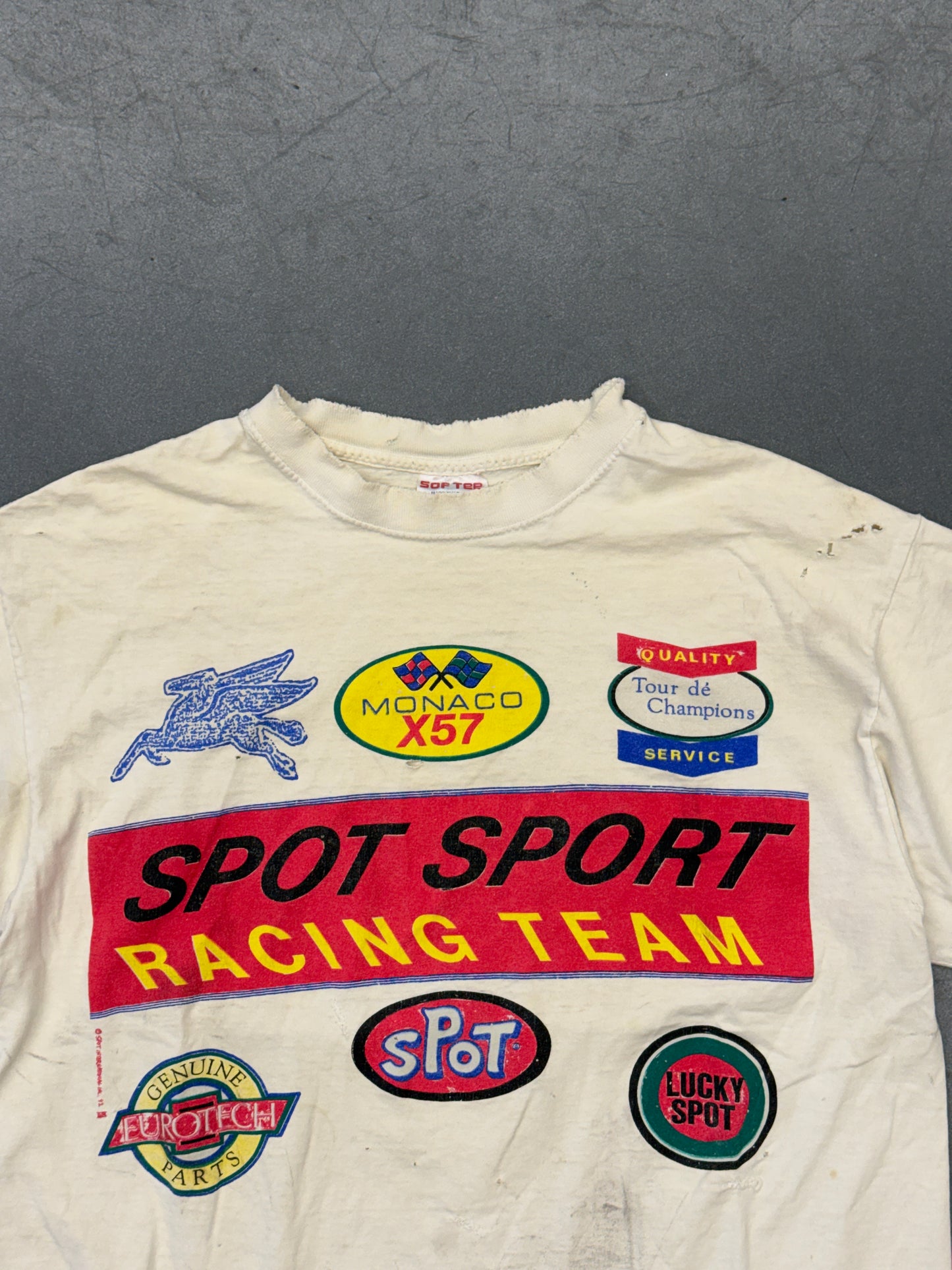 1992 SPOT SPORT RACING LOGOSTEE (SOFTEE TAG)