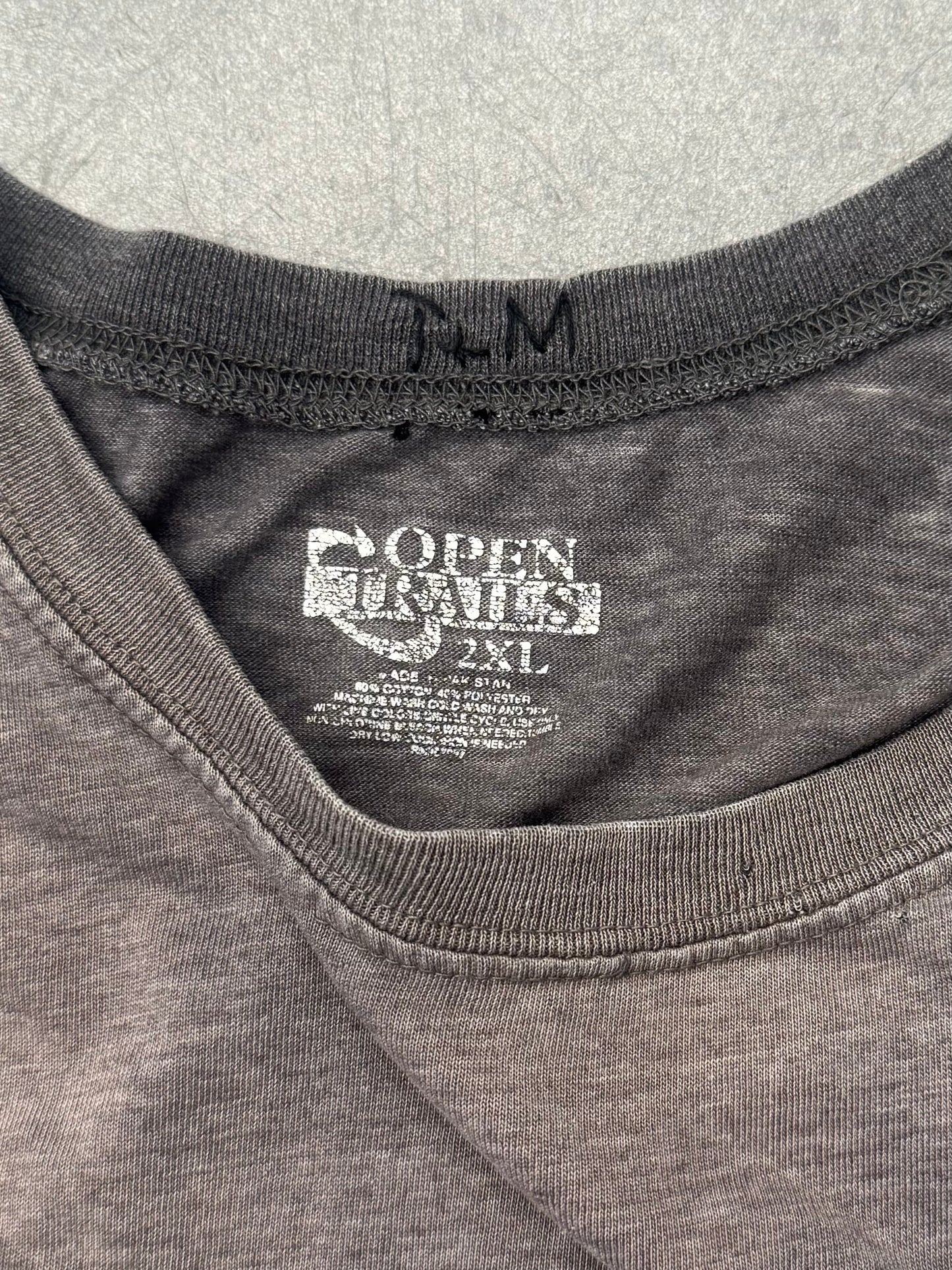 TYRANNY & MUTATION VINTAGE FADED & ALTERED LONG SLEEVE POCKET SHIRT