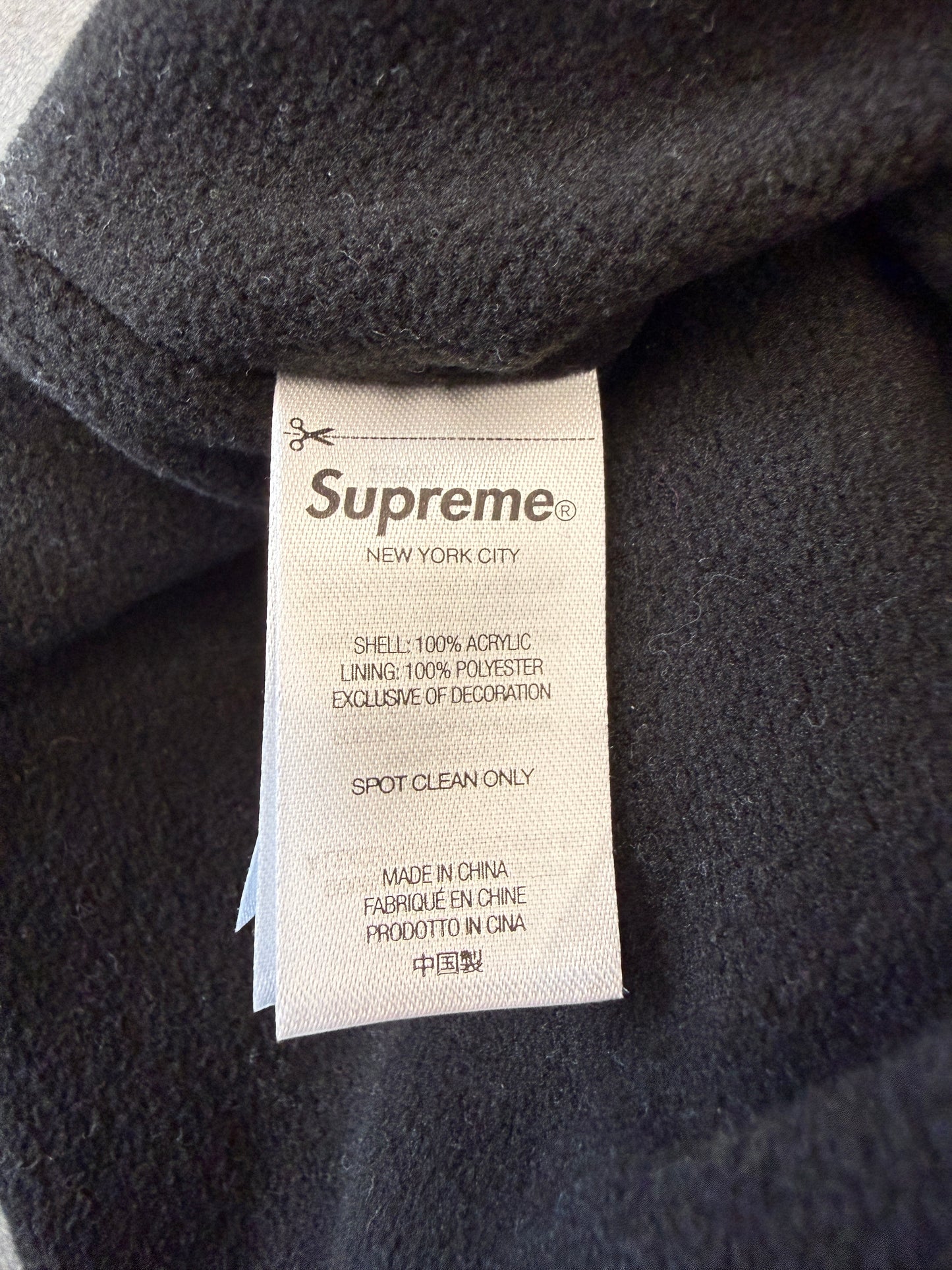 FW25 SUPREME BEADED BEANIE - BLACK