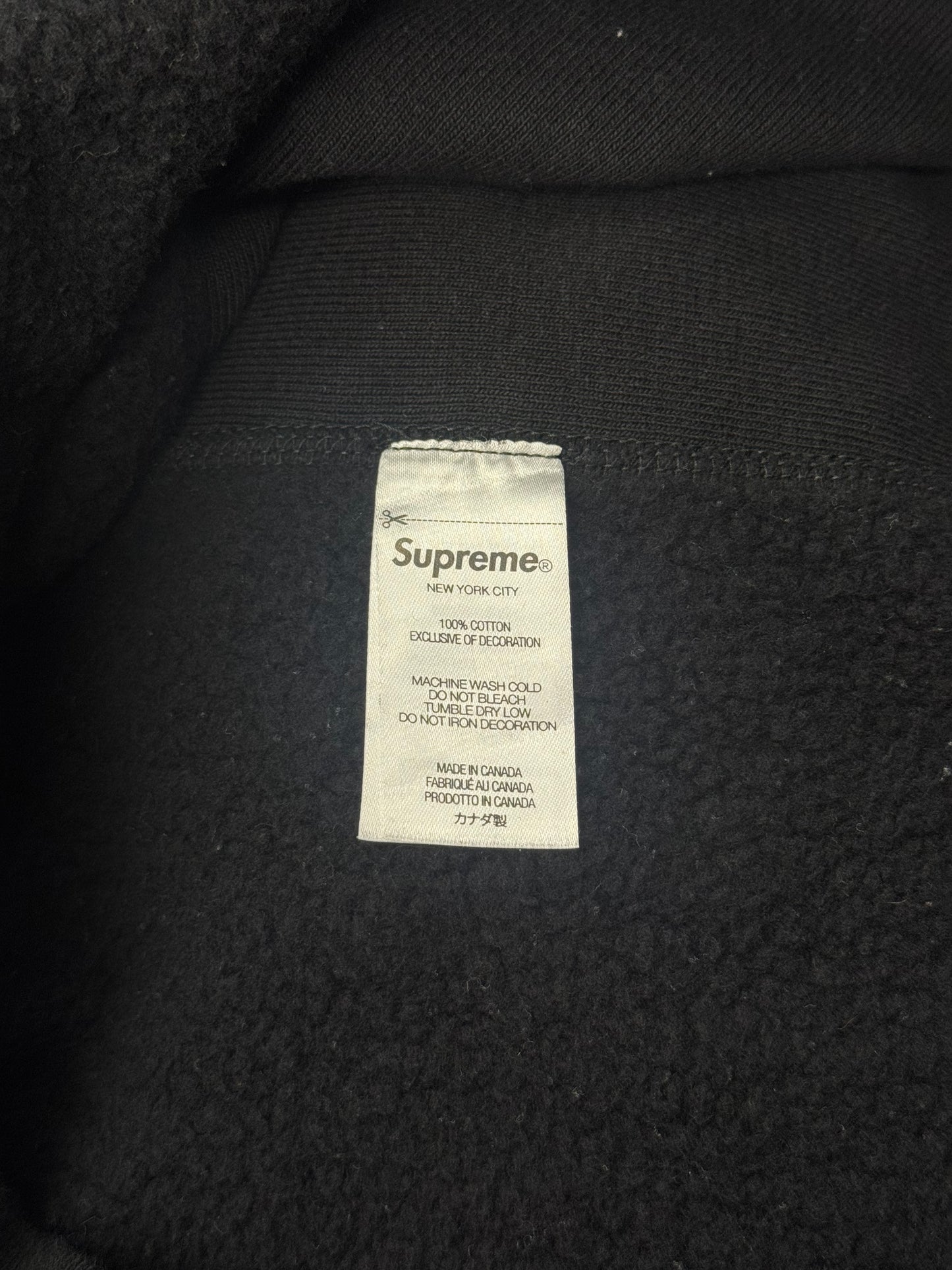 FW21 SUPREME BOX LOGO HOODED SWEATSHIRT - BLACK