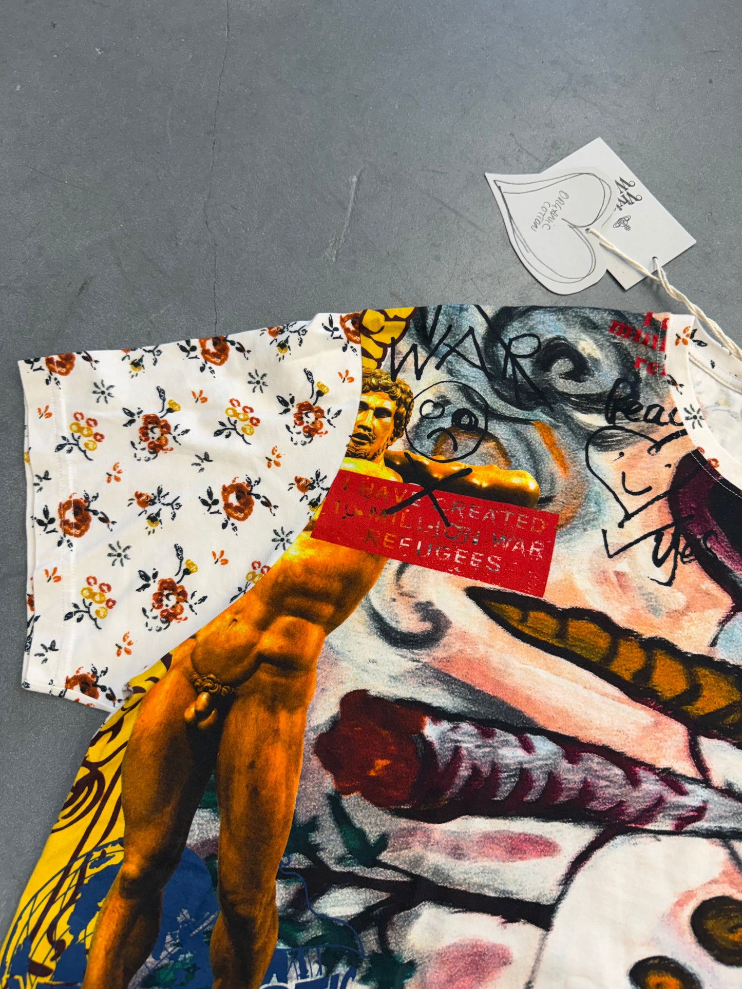 VIVIENNE WESTWOOD MULTICOLOR SNOWMAN OVERSIZED T-SHIRT