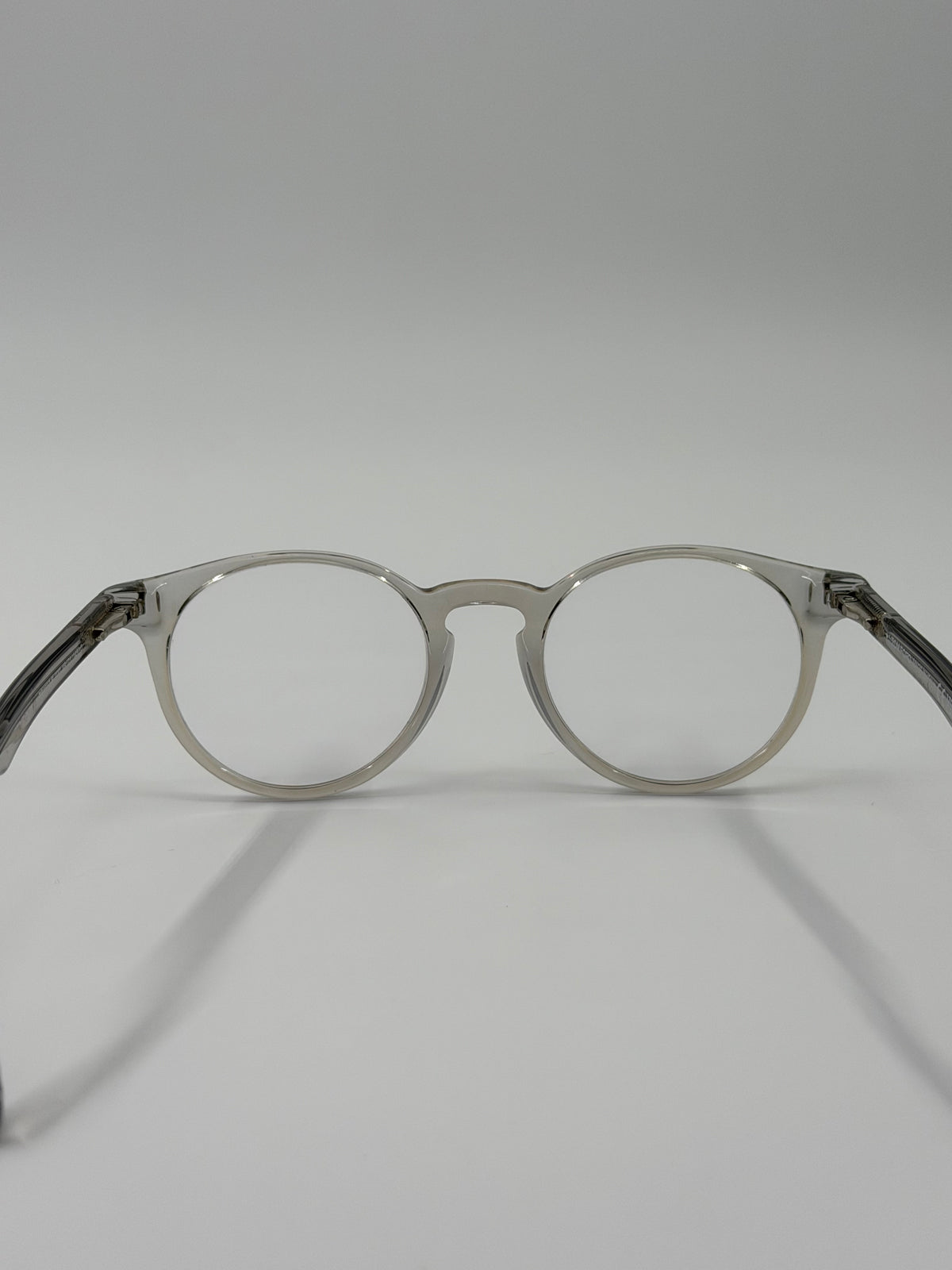 TOM FORD TF5557-B CLEAR ROUNDED FRAME GLASSES