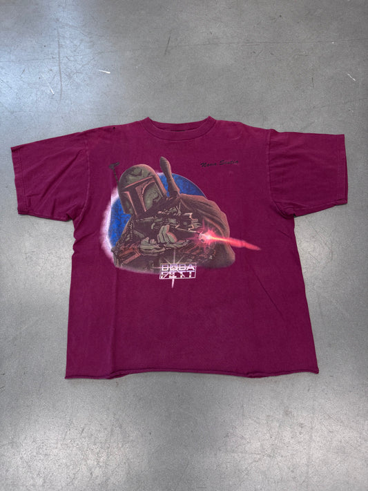1997 STAR WARS BOBA FETT "NOVA SCOTIA" CROPPED TEE (STAR WARS TAG)