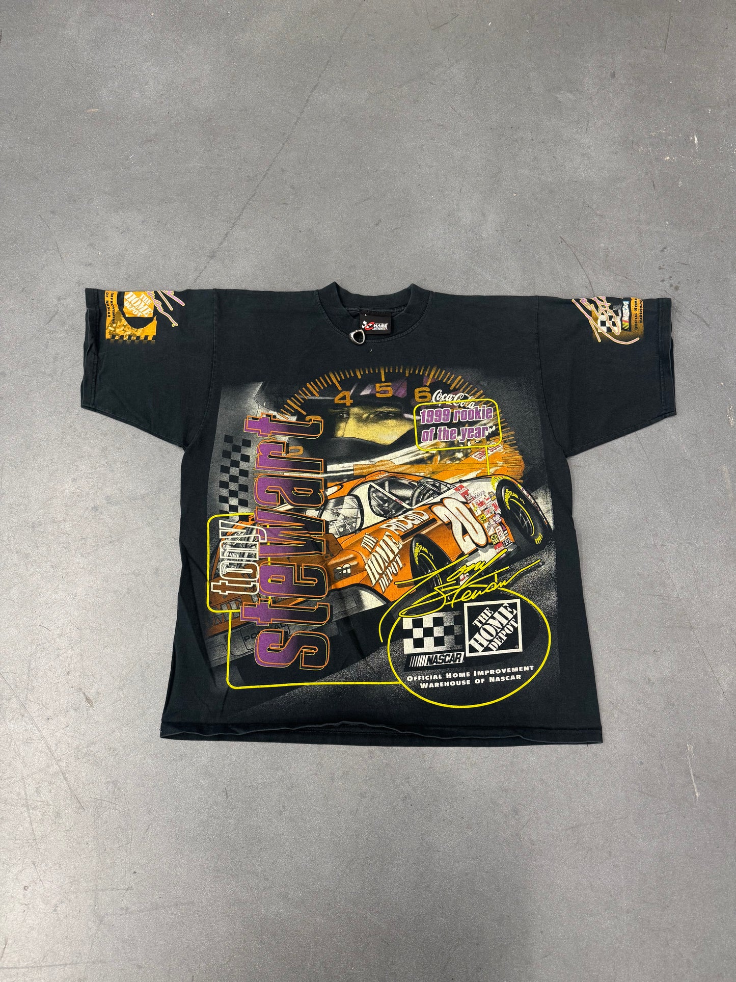 1999 NASCAR TONY STEWART ROOKIE OF THE YEAR AOP TEE (CHASE TAG)