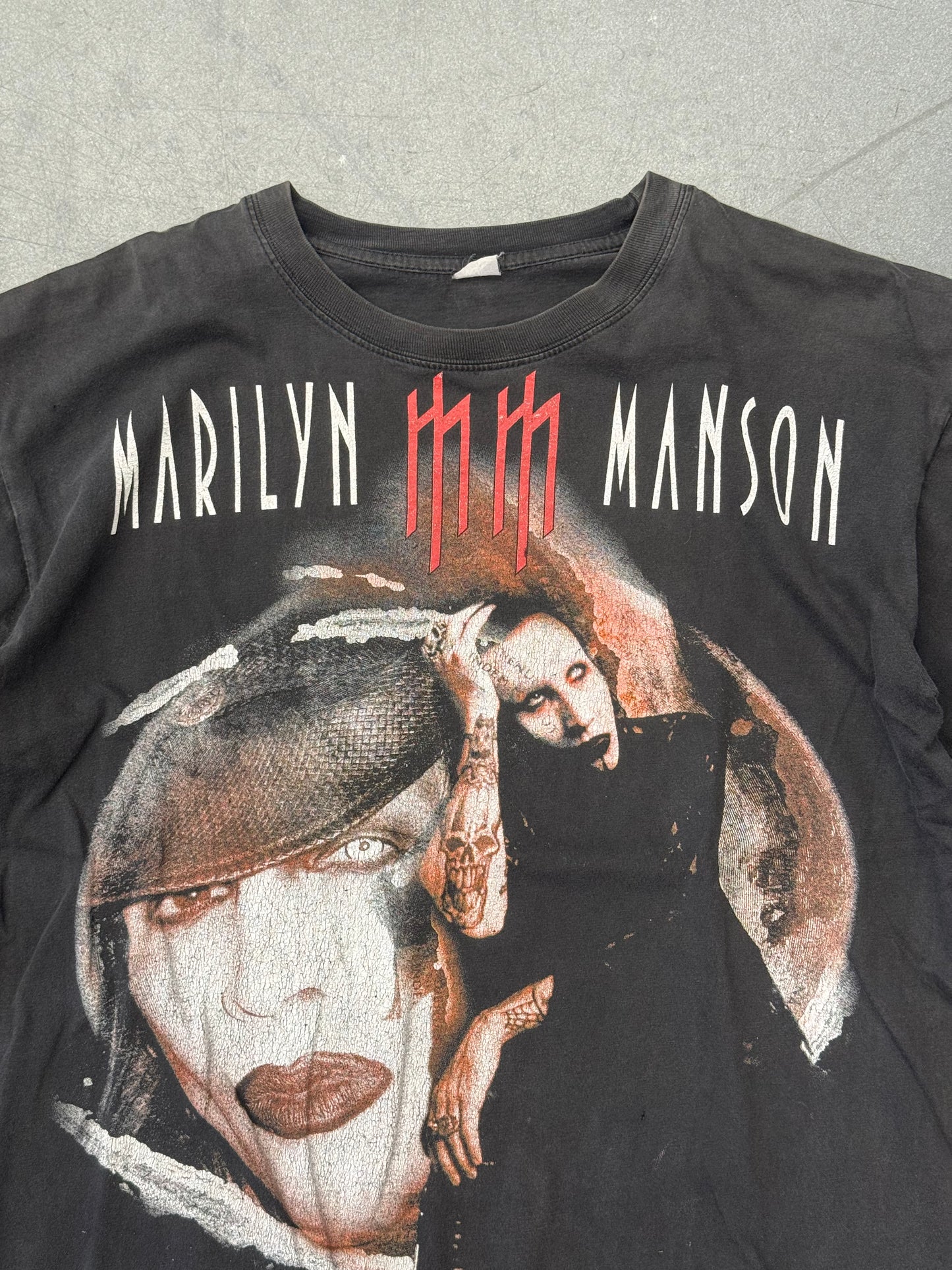 90S MARILYN MANSON ANITCHRIST SUPERSTAR BOOTLEG TEE (FADED TAG)