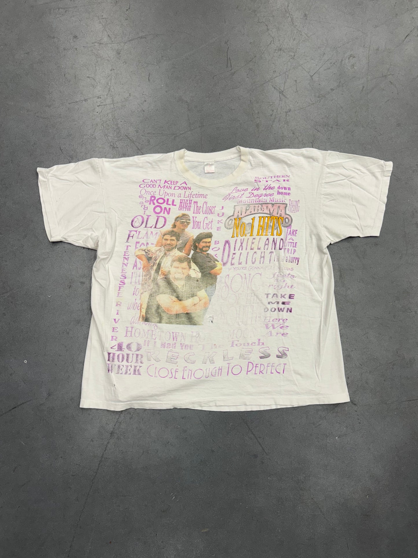 90S ALABAMA NO. 1 HITS AOP TEE (FOTL TAG)