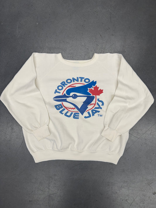 90'S TORONTO BLUE JAYS CREWNECK SWEATER (FADED TAG)
