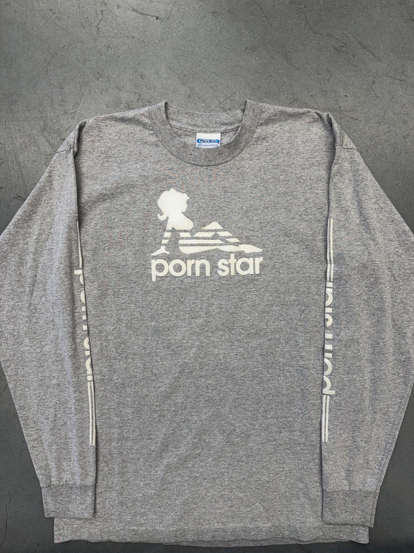 VINTAGE PORN STAR ADIDAS PARODY LS TEE