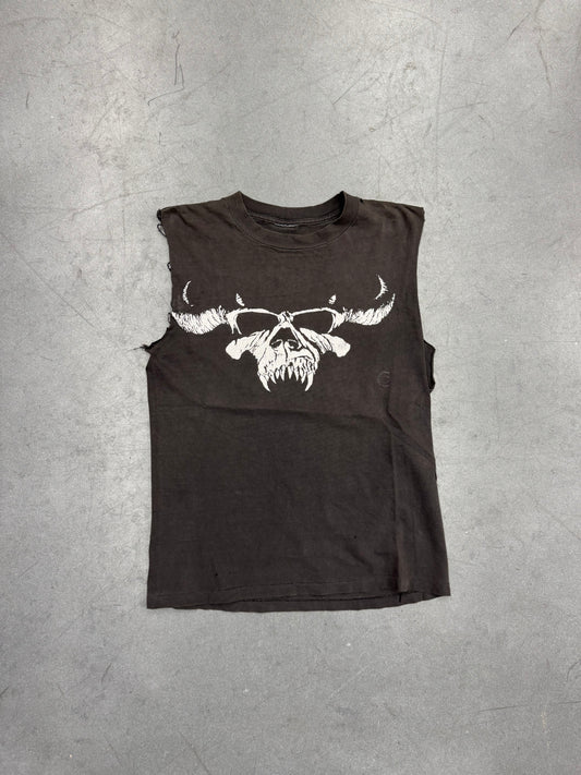 90S DANZIG SKULL LOGO CUT-OFF TEE (CUT TAG)