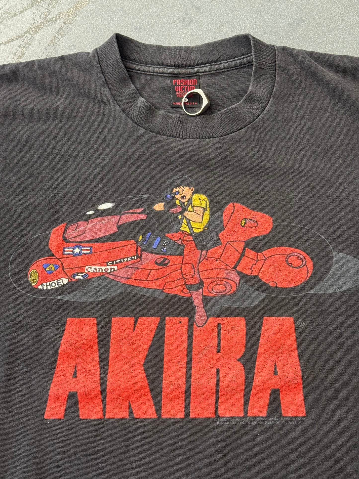 1988 AKIRA KANEDA MOTORCYCLE PILL TEE (FASHION VICTIM TAG)